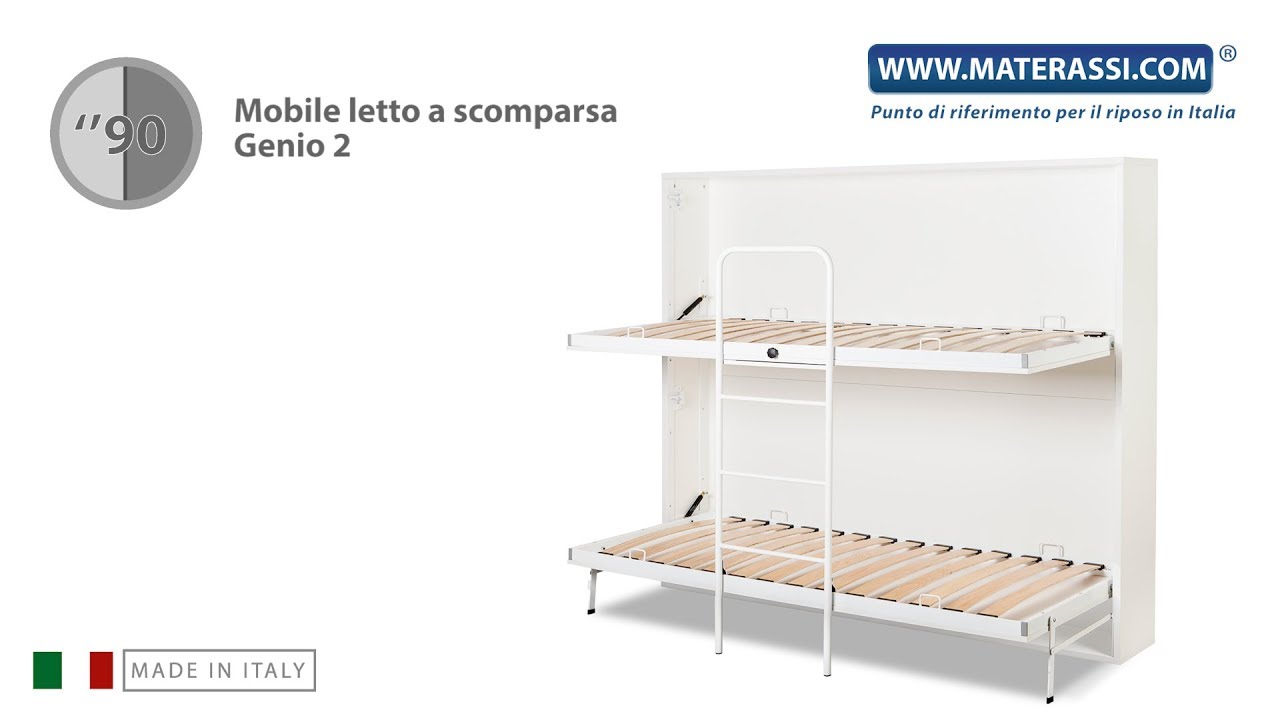 Letto a Castello a Scomparsa Modello Brillo - in promozione offerta