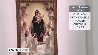65A_OUR LADY OF THE ANGELS FRAMED ARTWORK - 16 X 24