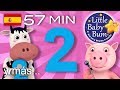 El número 2 | Y muchas más canciones infantiles | ¡57 minutos de recopilación LittleBabyBum!