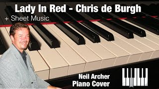 Lady In Red - Chris de Burgh - Piano Cover + Sheet Music