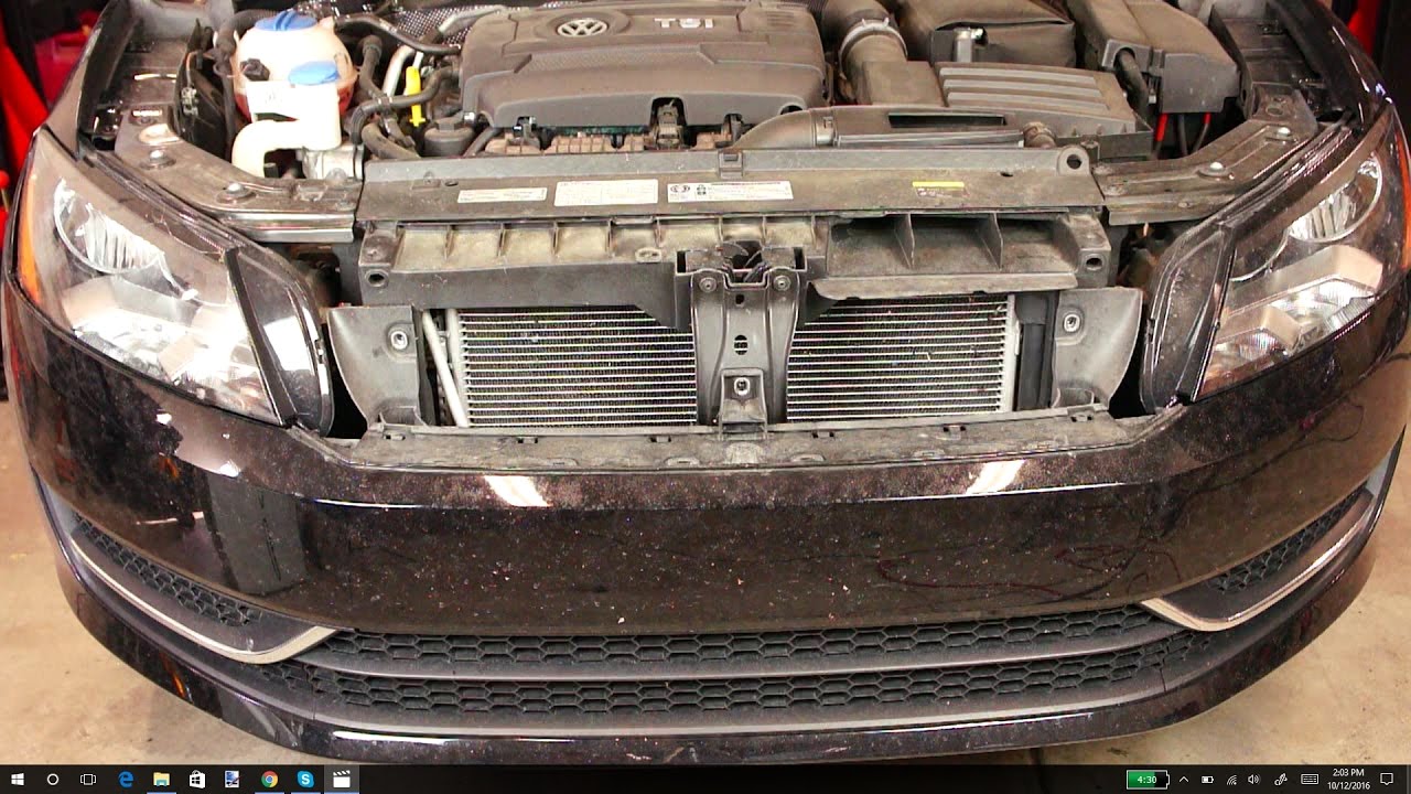 2012+ VW Passat front bumper and grill removal - YouTube