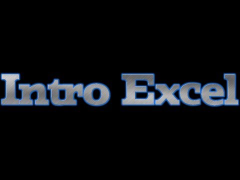 Tutoriel : 1 - intro excel
