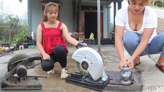 TIMELAPSE: Repair iron sand machine - Blacksmith Girl, Mechanic Girl - Genius girl repairs