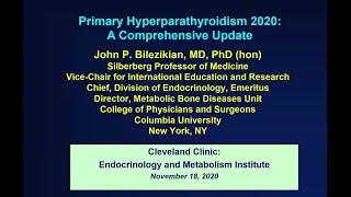 Primary Hyperparathyroidism: Past, Current, and Future