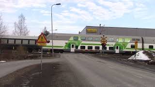 VR IC 65 passed VENAKONTIE (km 0548 0502) level crossing @ Iisalmi