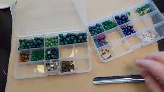 Organizing leftovers from old bead boxes into Deep Stash
