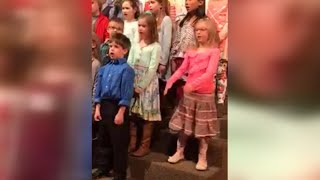 6-Year-Old Girl Steals The Show During Choir Concert