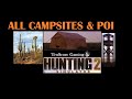 Chihuahuan Desert HUNTING SIMULATOR 2 ALL Campsite & POI Locations