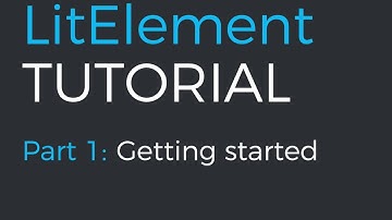 LitElement app tutorial part 1: Getting started