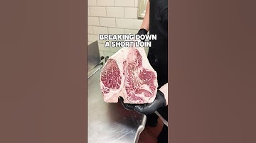 How to Breakdown a Short Loin 🥩 #beef #steak
