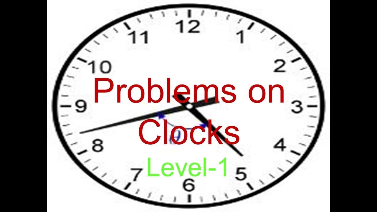 Aptitude for Competitive Exam (ClocksLevel1) YouTube