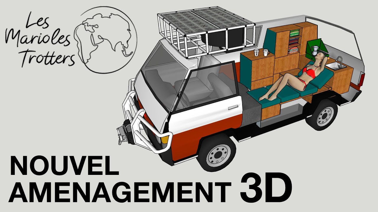 95 Comment aménager son van en 3D ? + Présentation de notre