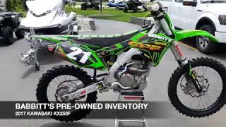 Babbitt's Pre-Owned | 2017 Kawasaki KX250F Team Babbitt's Race Bike