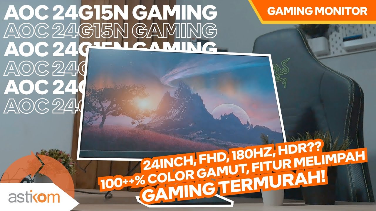 AOC 24G15N GAMING MONITOR!, 1JUTA-AN 180HZ?!! - YouTube