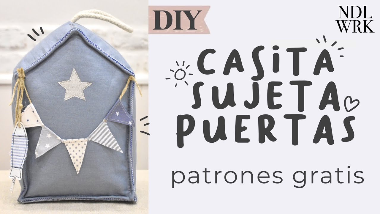 Casita Veraniega Sujeta Puertas / Peso para Puertas DIY (PATRONES GRATIS) -  Needlework 