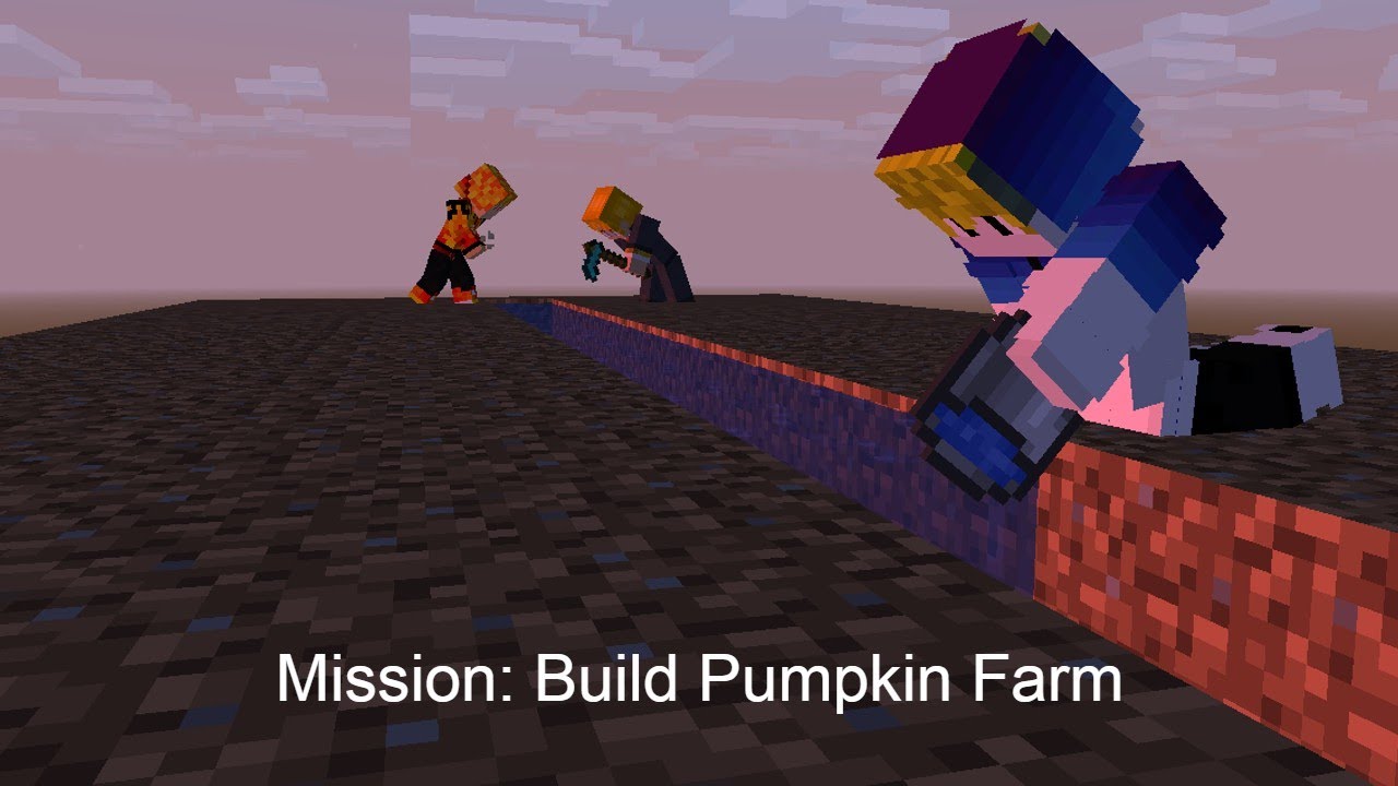 Making A Pumpkin Farm Minecraft Hypixel Skyblock Ep 5 YouTube