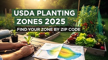 USDA Planting Zones 2025 | Find Your Zone by ZIP Code & Frost Dates!