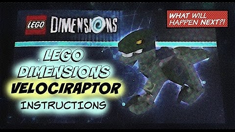 LEGO DIMENSIONS Jurassic World Team Pack VELOCIRAPTOR Instruction Booklet