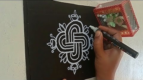 Aani madham special rangoli/simple padi kolam/Easy colour muggulu designs