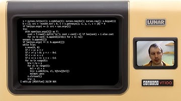 Programming a terminal based text editor in 50 lines of python code in under 1 hour