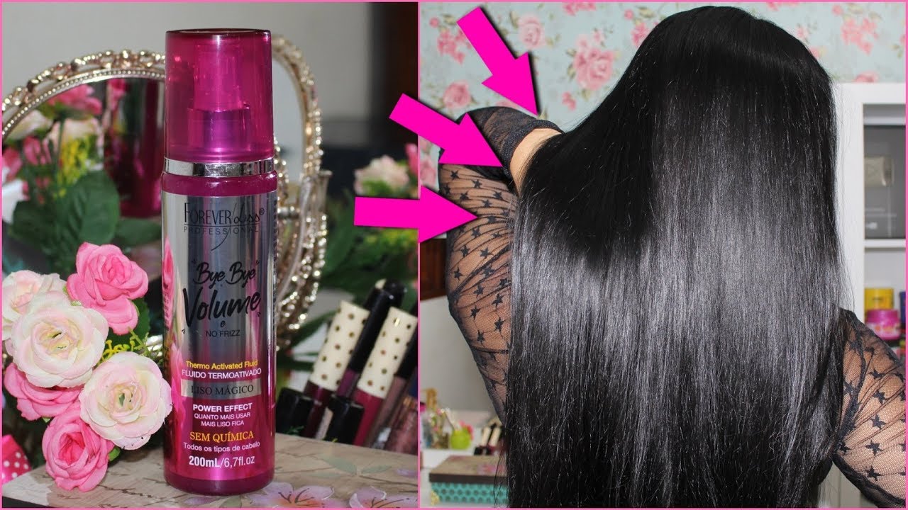 Cabelo LINDO, LISO, ESPELHADO e BRILHANTE!!! Bye Bye Volume e No Frizz LISO MÁGICO Forever Liss