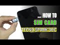How to Install a SIM Card to TECNO SPARK 30C | Nano SIM Cards & SD Card