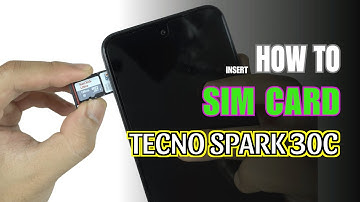 How to Install a SIM Card to TECNO SPARK 30C | Nano SIM Cards & SD Card