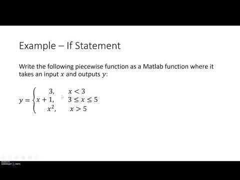 Example: If Statement