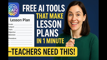 Free AI Tools That Make Lesson Plans in 1 Minute — Teachers Need This!