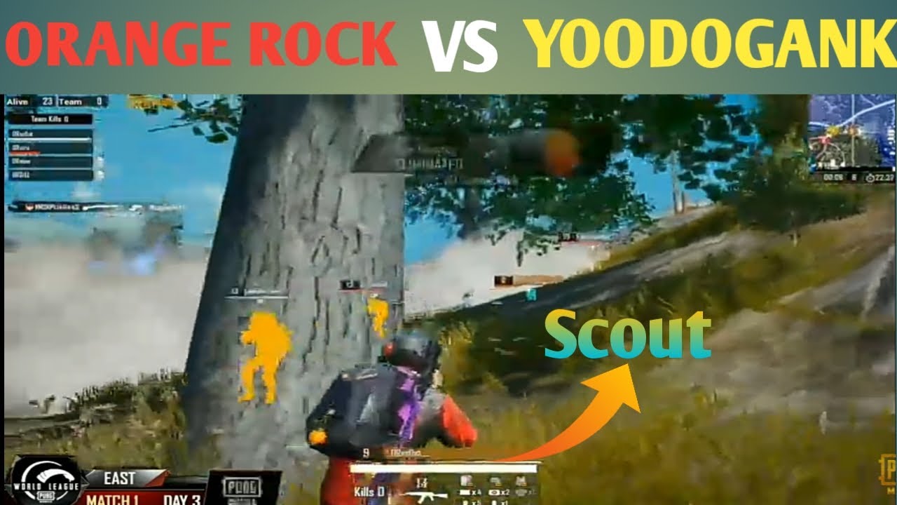 ORANGE ROCK VS YOODO GANK IN PMWL | PUBG MOBILE World League 2020