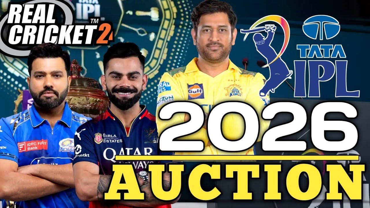 IPL 2026 Mega Auction | Real Cricket 24 Auction Gameplay | Full Squad Build – gamevikas
