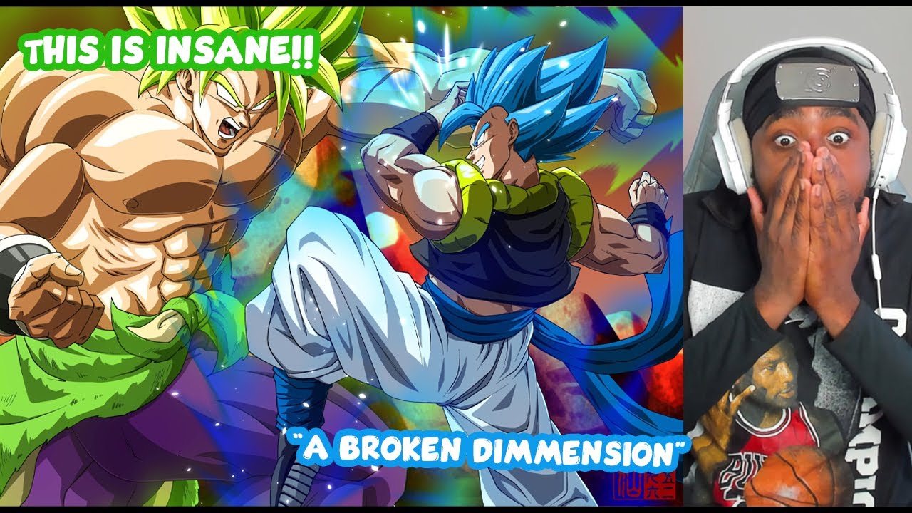 Naruto fan 1st time watching to Gogeta vs Broly full fight (Reaction)