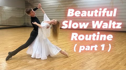 Beautiful Slow Waltz Routine with Figure Names & Timing by Roma & Marta