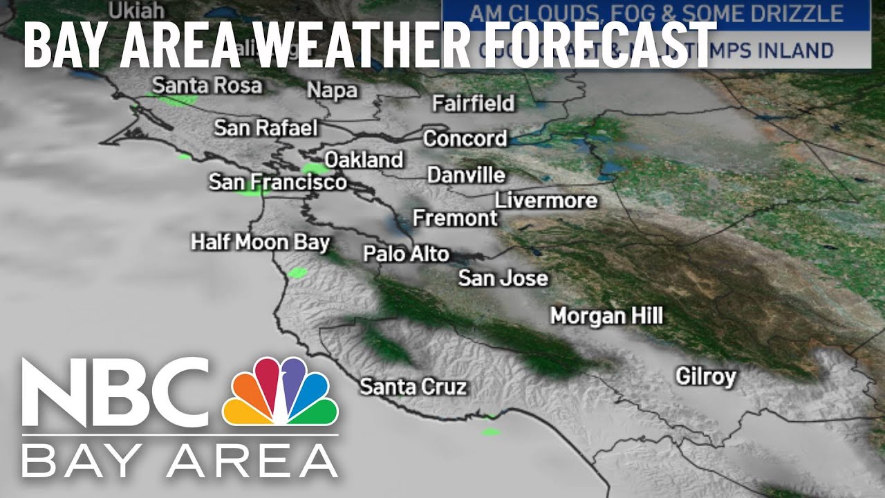 Bay Area Forecast: Mild Weekend With Drizzle at Times - YouTube