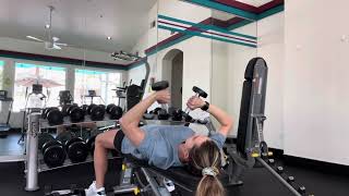 Diagonal tricep extension