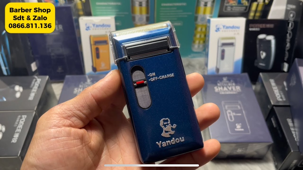 Máy Cạo Râu Khô Yandou Xanh Sc-312 Bản Cao Cấp Metalmen Shaver, Giá Chỉ 200k Bao Ship, Máy Khoẻ Bền