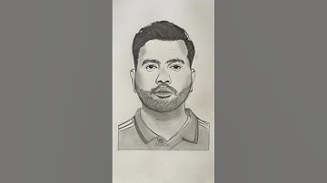 Rohit Sharma outline tutorial drawing video 💙 #art #drawing #pencildrawing #rohitsharma #cricket