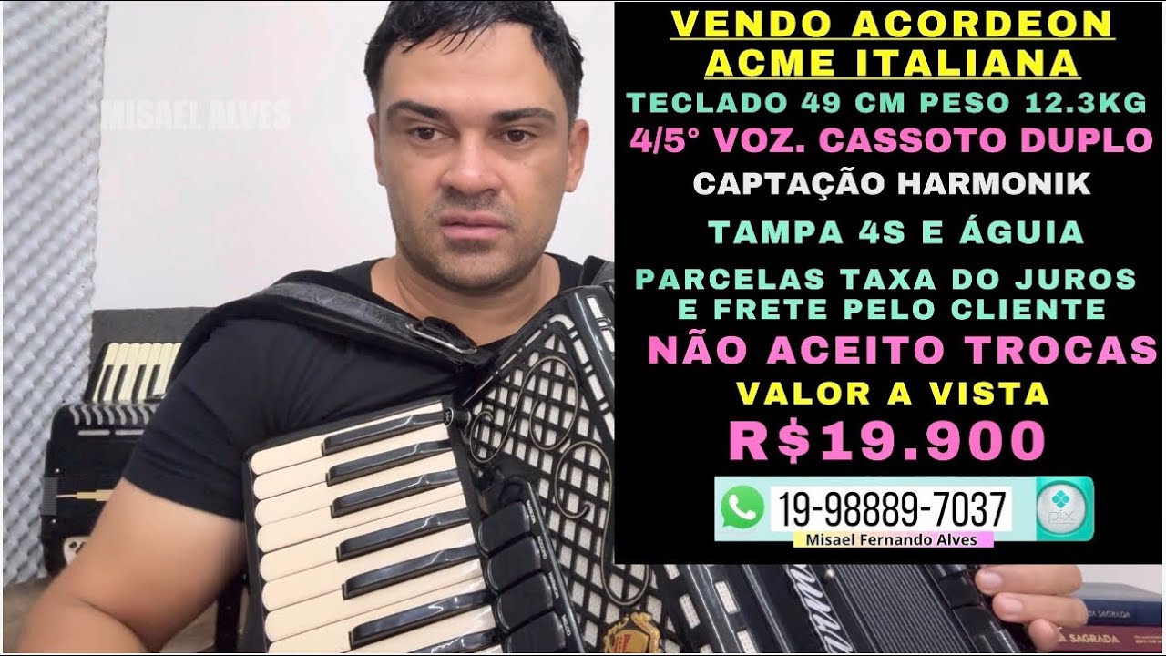 VENDO MEU ACORDEON DUPLO CASSOTO - PREÇO BAIXO