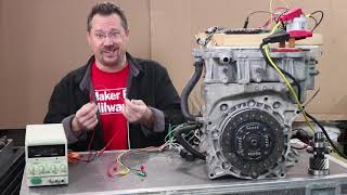 Nissan Leaf Electric Motor as a GENERATOR!