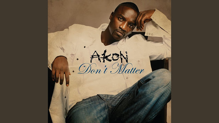 Don't Matter Radio Edit version - Radio Edit performance video thumbnail