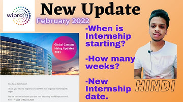 New Update | Wipro Internship FY23 | Choosing date.| e-mail | 2022 passouts.| #WiproInternship