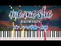 【楽譜あり】me me she/RADWIMPS(ピアノソロ中級~上級)【ピアノアレンジ楽譜】