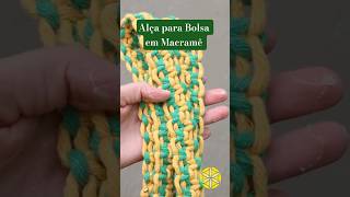 🧶 Ninguém Imagina Que Essa Alça Foi Feita Só com Fios 💛