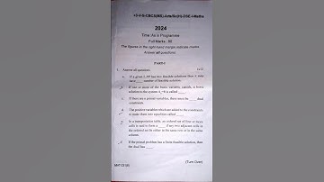 +3 5th Semester Utkal university Mathematics (DSE-1) question paper 2024 #utkaluniversity #shorts