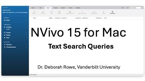 NVivo 15 for Mac: Text Search Queries