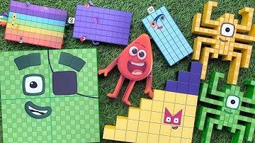 Looking for Numberblocks NEW 816 Puzzle Tetris Space ASMR  | Numberblocks Satisfying Video