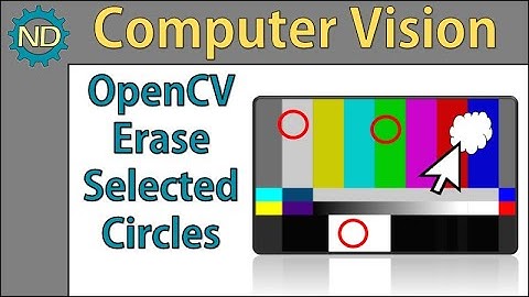OpenCV Remove selected circles from image