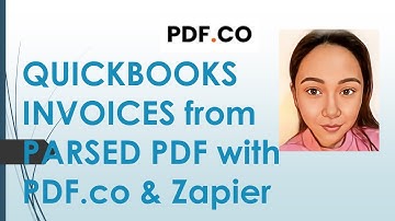 Create QuickBooks Online Invoices from Parsed PDF Data using PDF.co and Zapier