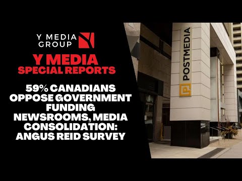 59% Canadians Oppose Government Funding Newsrooms, Media Consolidation: Angus Reid Survey