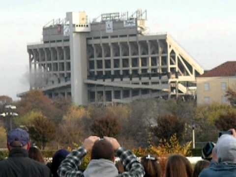 TCU's Amon G. Carter Stadium Implosion Dec. 5, 2010